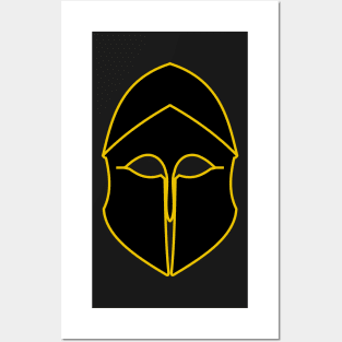 Corinthian helmet (black and gold) Posters and Art